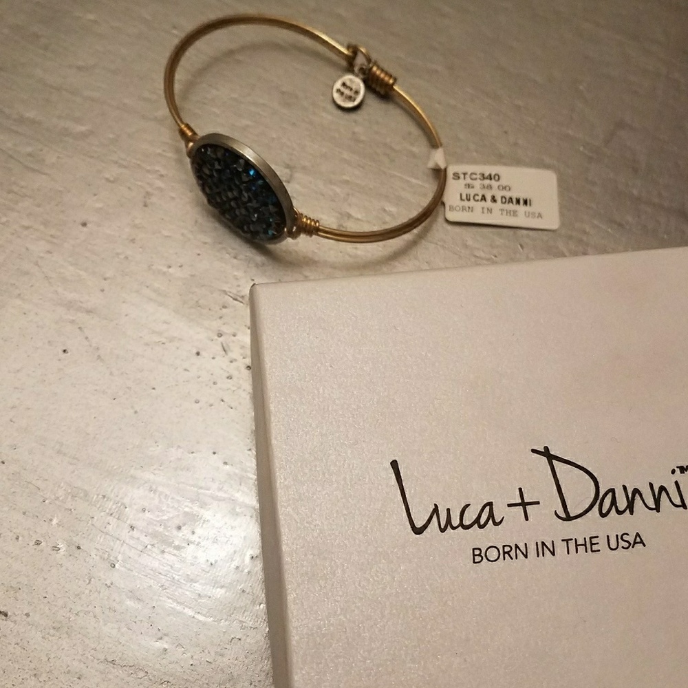 NWT Luca and Danni Gold and Sapphire Bracelet